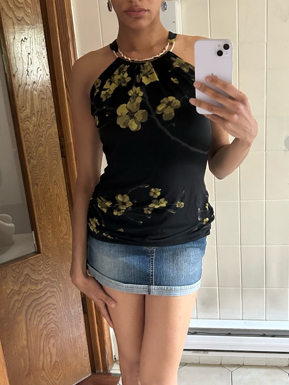 Y2k Floral Halter Top by Le Château